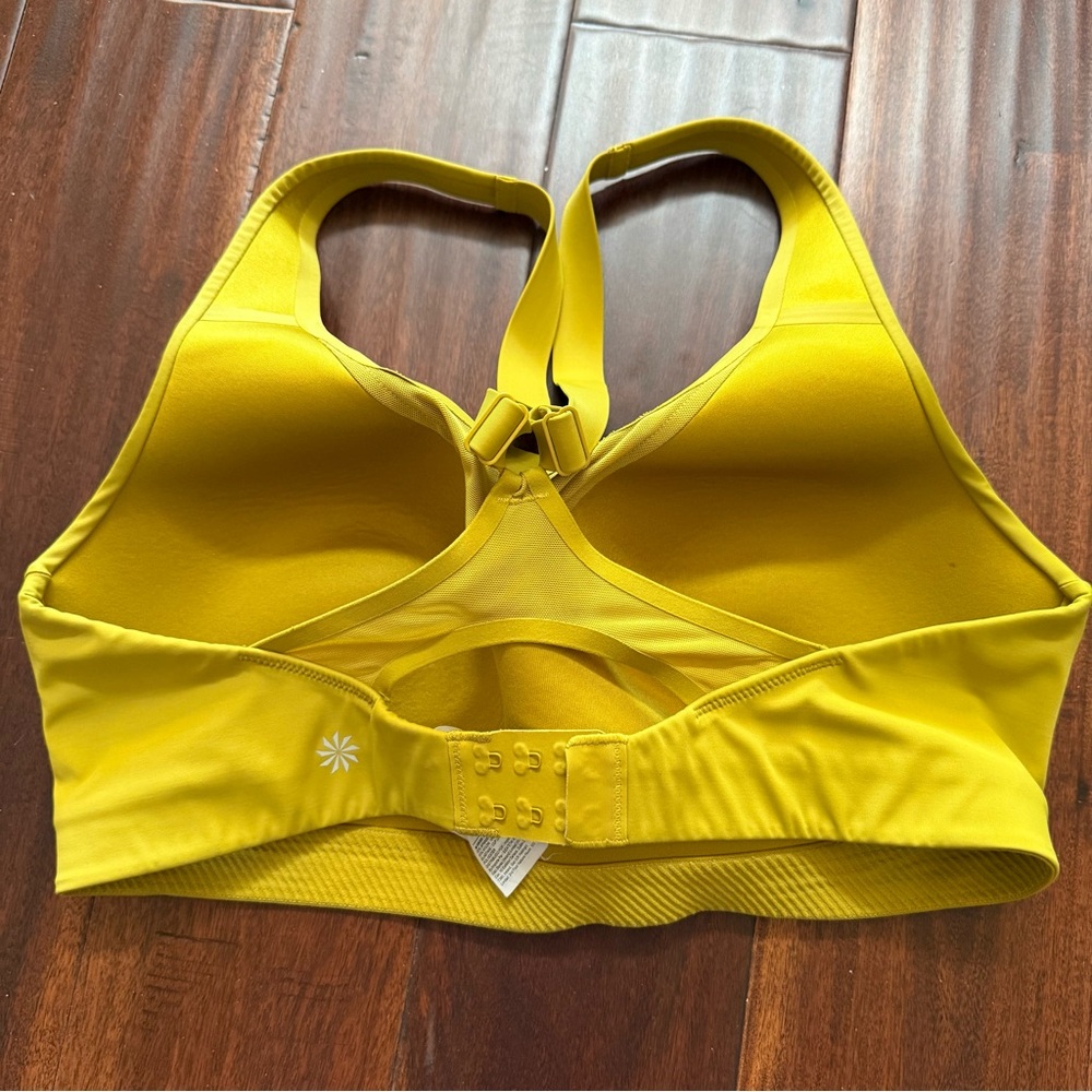 Athleta Bright Yellow Sports Bra 36D - Picture 2 of 3